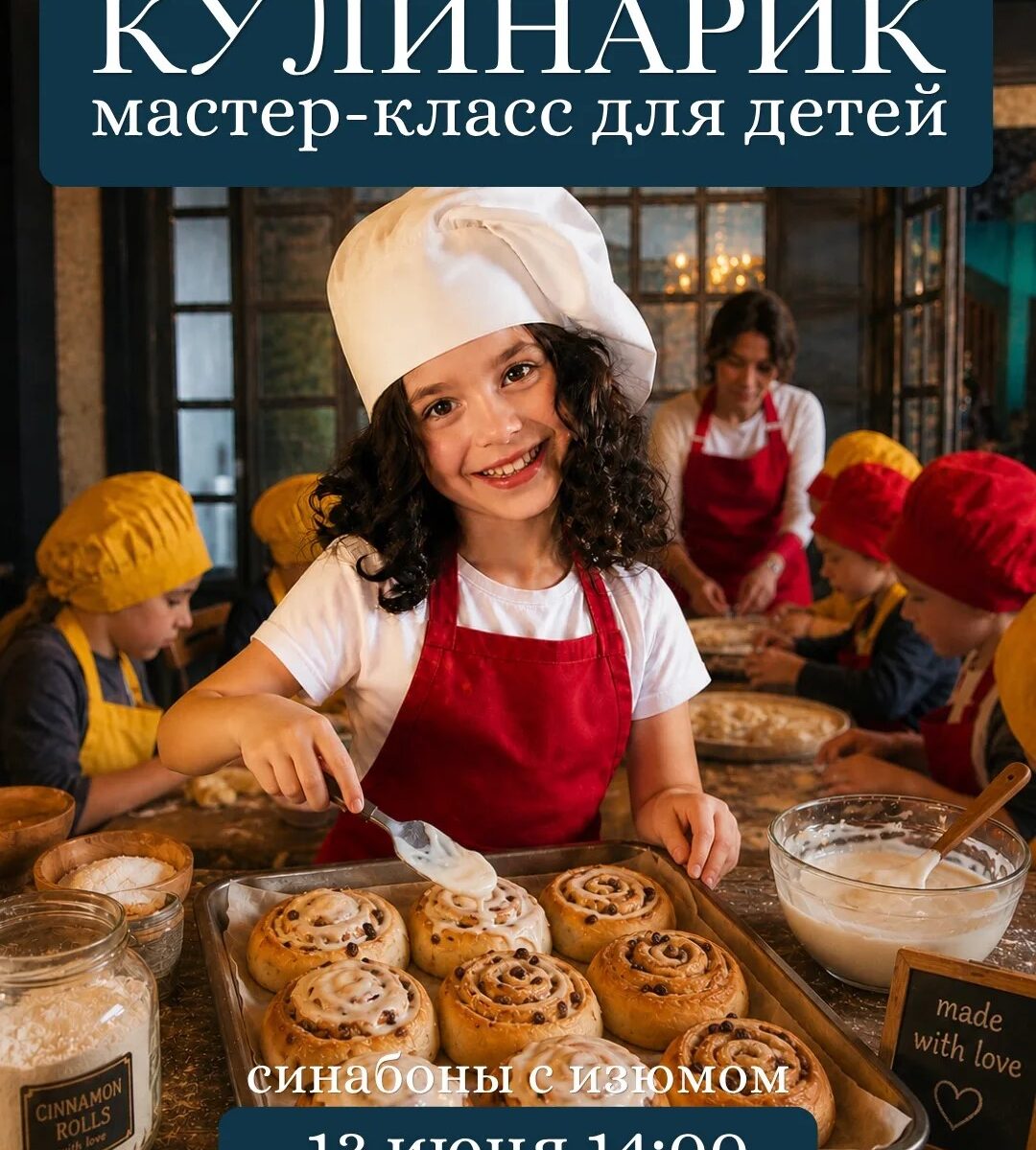 МК Кулинарик «Синабоны с изюмом» 13.06